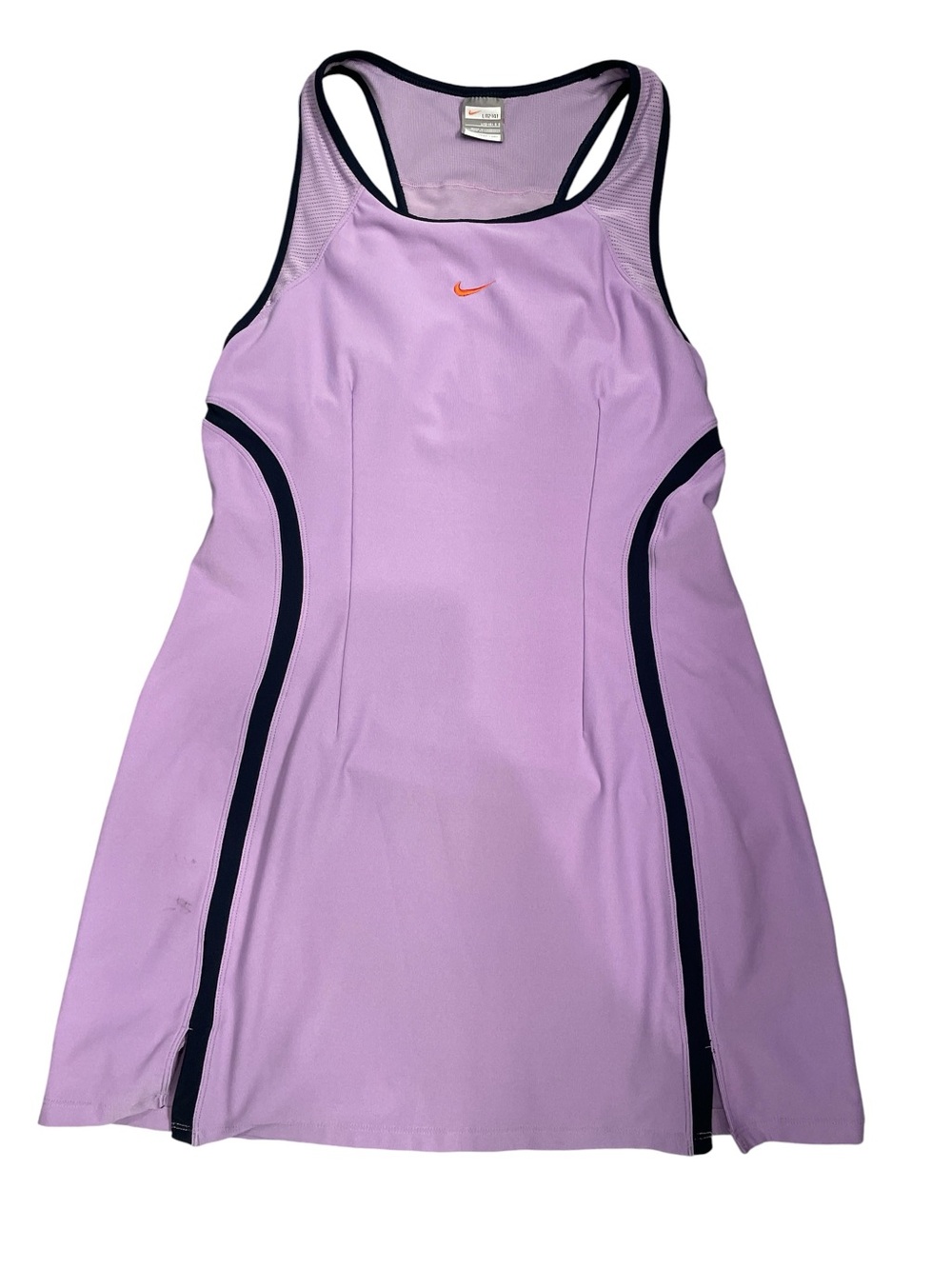 Nike Fit Dry Racerback Athletic Dress Lilac with Black Trim Size L 12-14